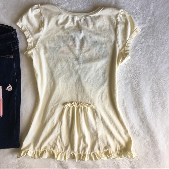 🌈🆕{JUICY COUTURE} Retro Ruffle Trim Tee - Picture 2 of 8